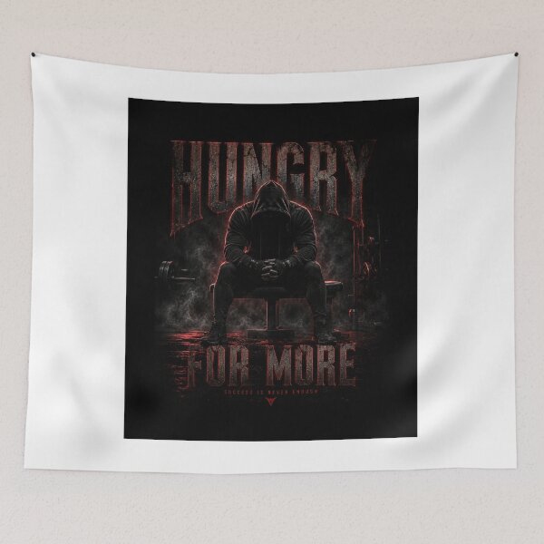 Item preview, HUNGRY FOR MORE Dark Gym Design designed and sold by Wild Horizon Studio.