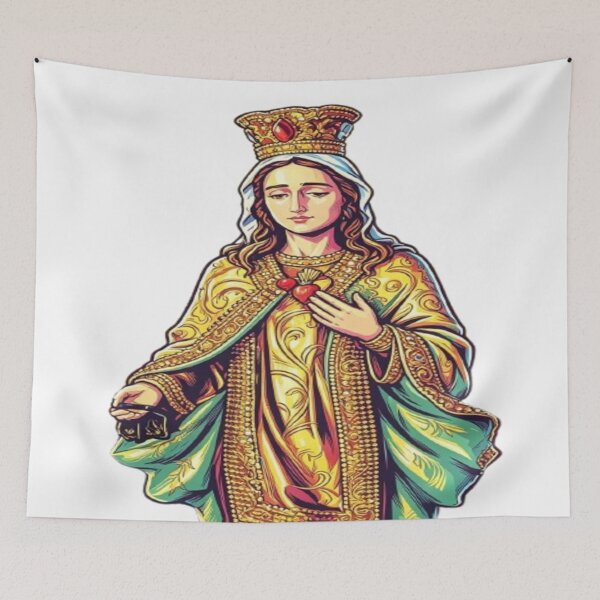 Item preview, Sacred Heart of Mary – Radiant Devotion Design designed and sold by Cristhian Almanza.