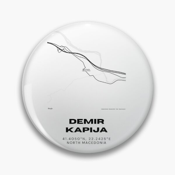 Item preview, Demir Kapija North Macedonia Minimalist City Map Print designed and sold by RM-Journey.