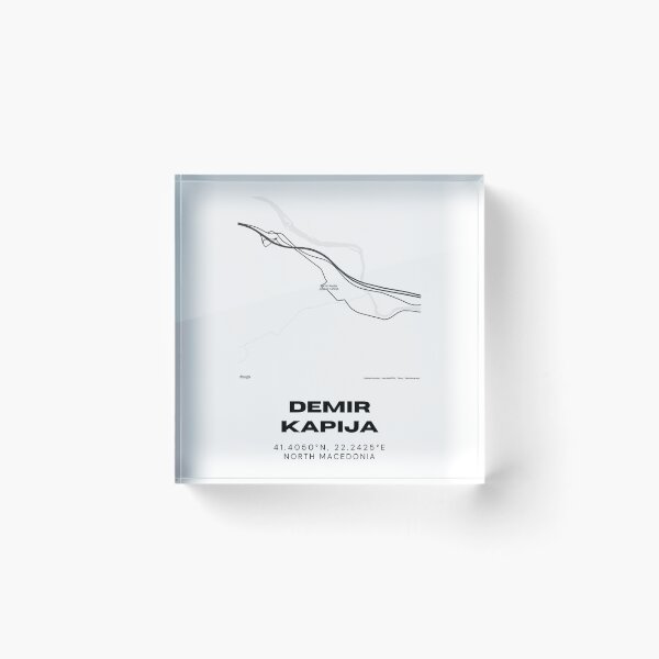 Item preview, Demir Kapija North Macedonia Minimalist City Map Print designed and sold by RM-Journey.