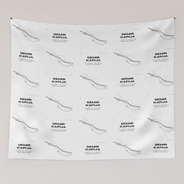 Item preview, Demir Kapija North Macedonia Minimalist City Map Print designed and sold by RM-Journey.