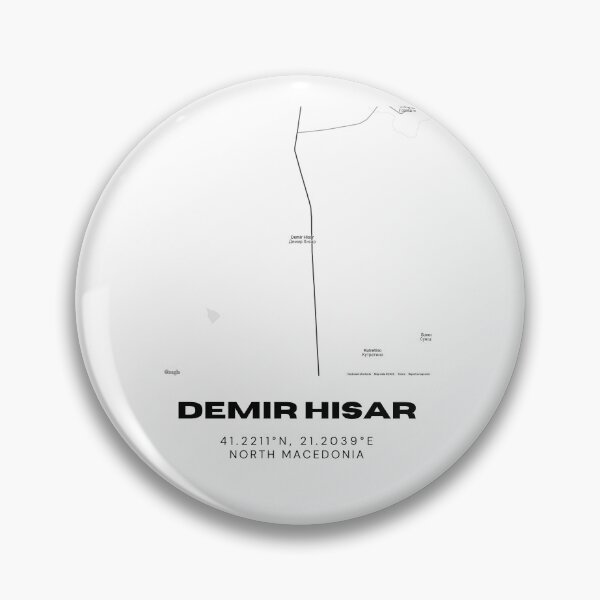 Item preview, Demir Hisar North Macedonia Modern Map Poster designed and sold by RM-Journey.
