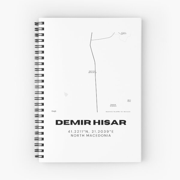 Item preview, Demir Hisar North Macedonia Modern Map Poster designed and sold by RM-Journey.