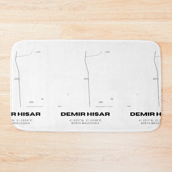 Item preview, Demir Hisar North Macedonia Modern Map Poster designed and sold by RM-Journey.