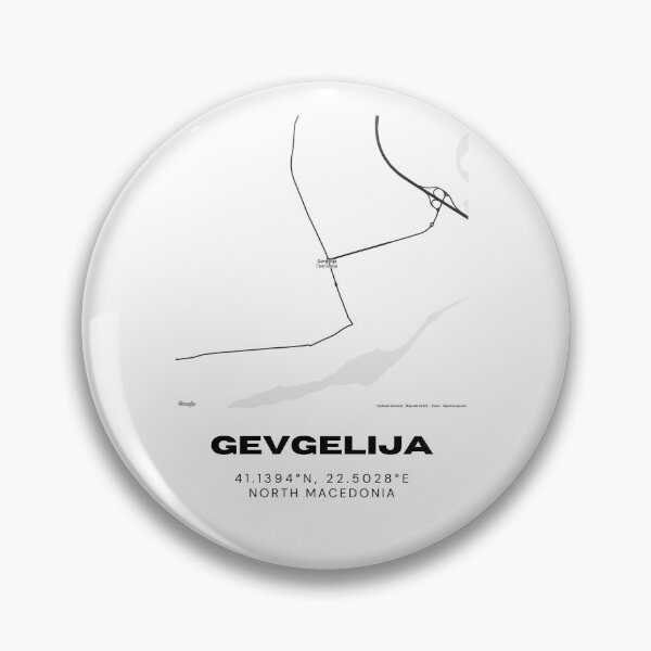 Item preview, Gevgelija North Macedonia Minimal Street Map Art designed and sold by RM-Journey.