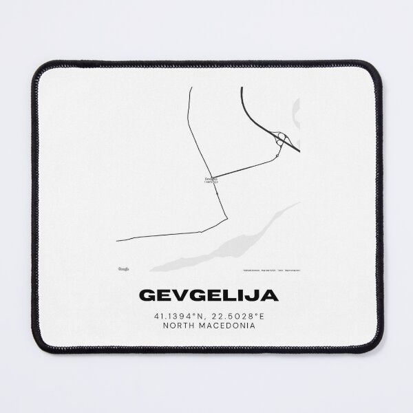 Item preview, Gevgelija North Macedonia Minimal Street Map Art designed and sold by RM-Journey.