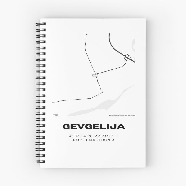 Item preview, Gevgelija North Macedonia Minimal Street Map Art designed and sold by RM-Journey.