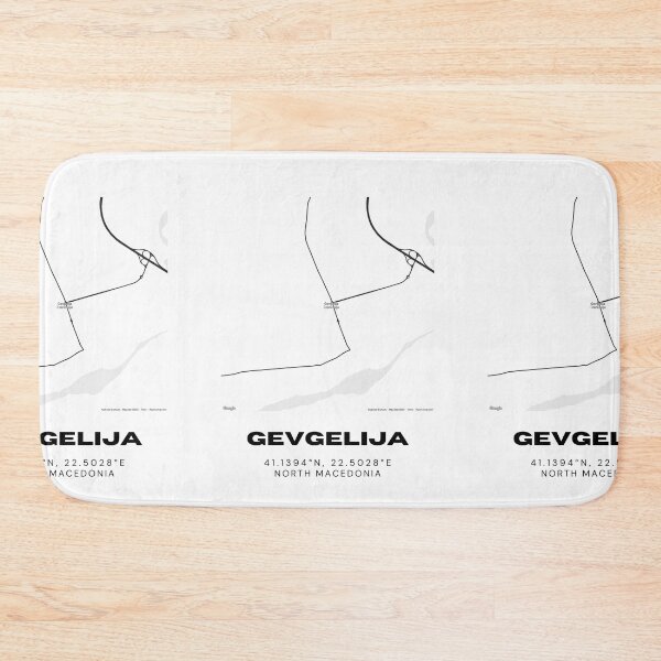 Item preview, Gevgelija North Macedonia Minimal Street Map Art designed and sold by RM-Journey.