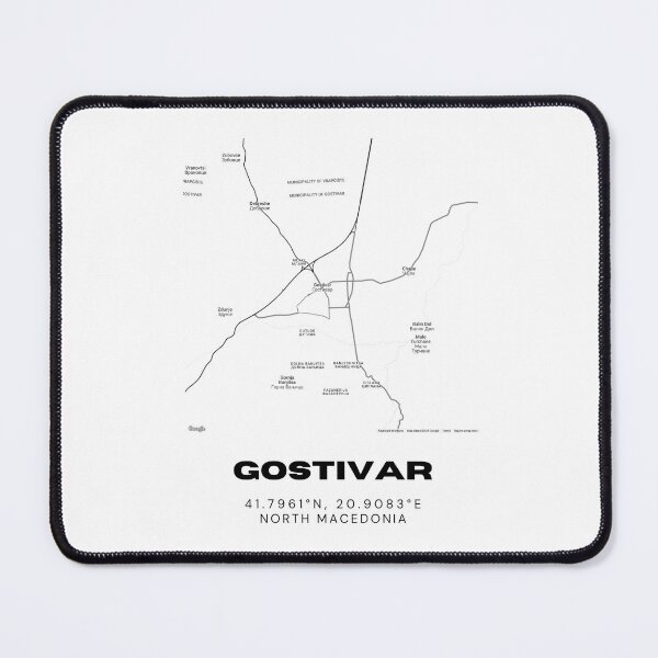 Item preview, Gostivar North Macedonia Minimalist Map Poster designed and sold by RM-Journey.