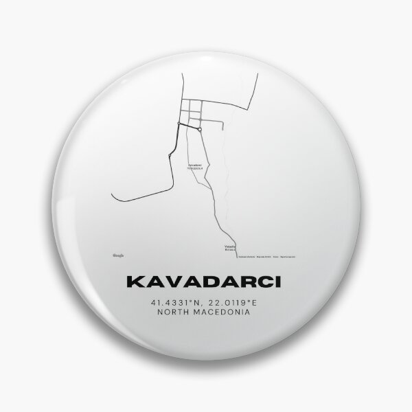 Item preview, Kavadarci North Macedonia Minimal City Map Artwork designed and sold by RM-Journey.