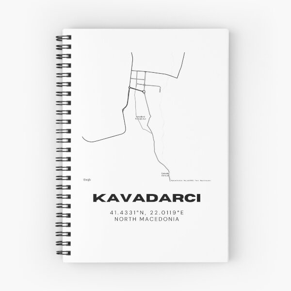 Item preview, Kavadarci North Macedonia Minimal City Map Artwork designed and sold by RM-Journey.