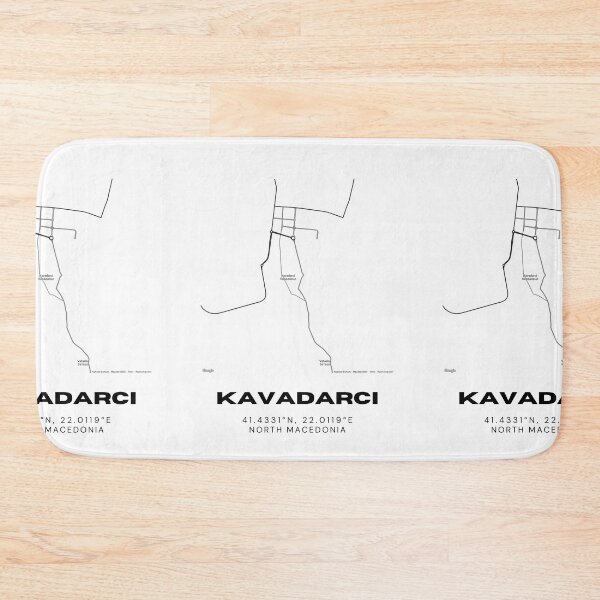 Item preview, Kavadarci North Macedonia Minimal City Map Artwork designed and sold by RM-Journey.
