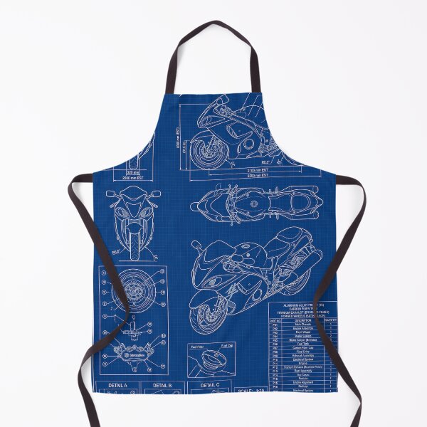 Item preview, Suzuki Hayabusa Motorcycle Blueprint Technical Drawing designed and sold by kanjxtan.