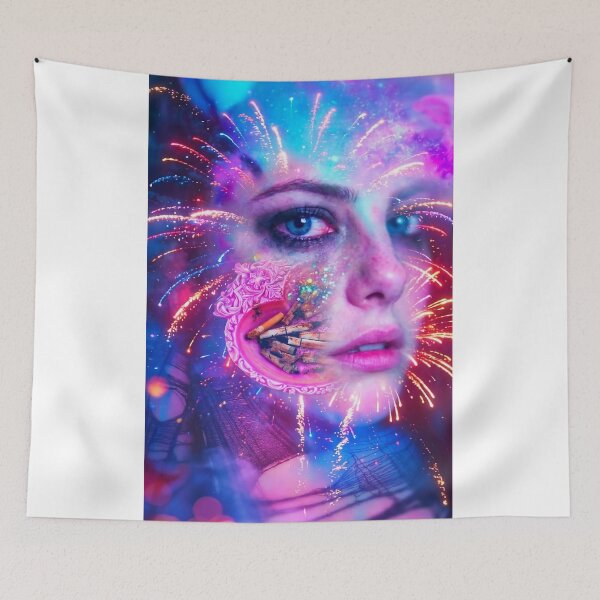Item preview, Neon Glitch Effy Stonem Skins Portrait designed and sold by y2kponyclub.