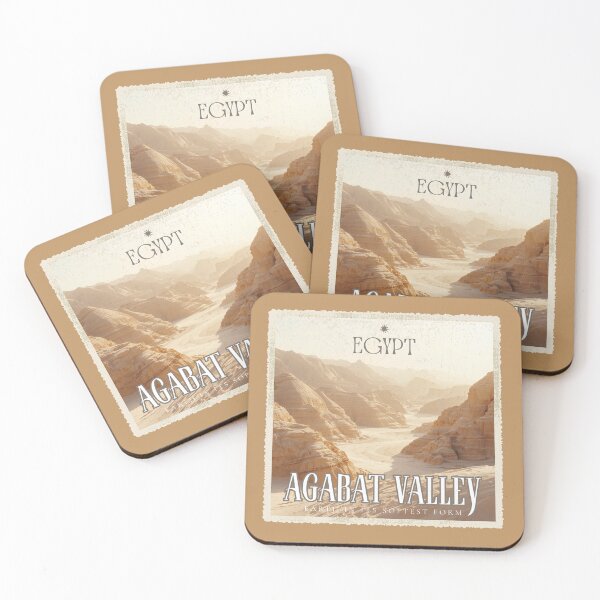 Item preview, Vintage Egypt Agabat Valley Desert Travel Safari Poster designed and sold by KaBaRen.