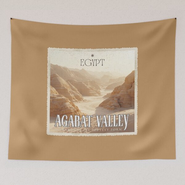 Item preview, Vintage Egypt Agabat Valley Desert Travel Safari Poster designed and sold by KaBaRen.