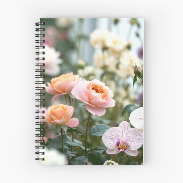 Item preview, Pastel Roses and Orchids Garden designed and sold by IntelliMindDesigns.