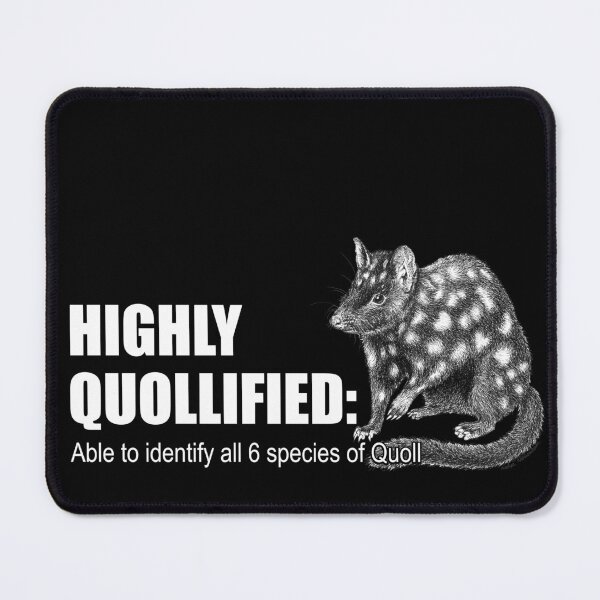 Item preview, Highly QUOLLified - 6 species of Quoll - Eastern Quoll artwork designed and sold by Nadya Neklioudova.