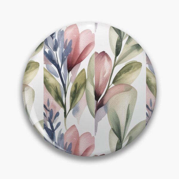 Item preview, Delicate Watercolour Floral Pattern | Soft Pink Tulips & Green Leaves Seamless Repeat designed and sold by Midnight Veil Designs.