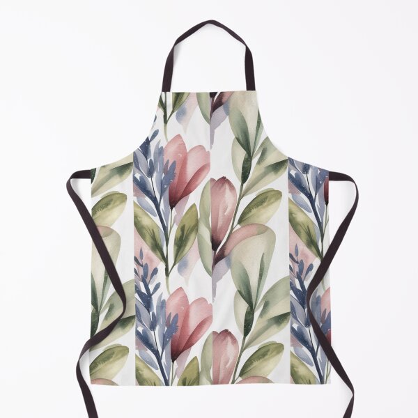 Item preview, Delicate Watercolour Floral Pattern | Soft Pink Tulips & Green Leaves Seamless Repeat designed and sold by Midnight Veil Designs.