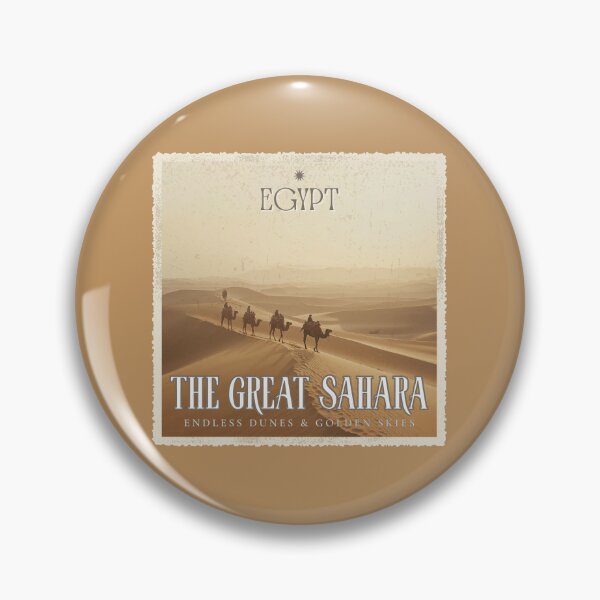 Item preview, Vintage Egypt The Great Sahara Desert Travel Poster designed and sold by KaBaRen.