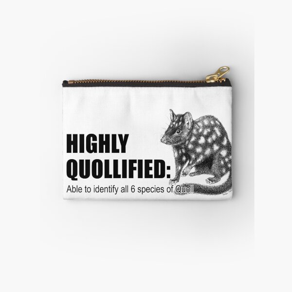 Item preview, Highly QUOLLified - 6 species of Quoll - Eastern Quoll artwork for LIGHT backgrounds designed and sold by Nadya Neklioudova.