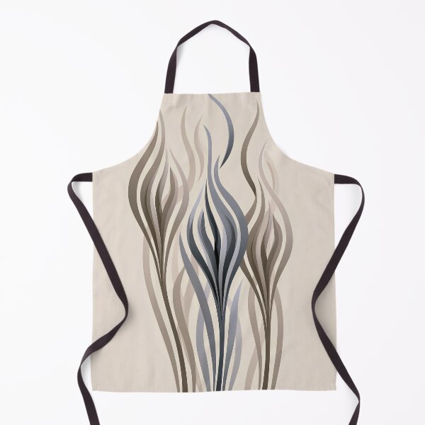 Item preview, Minimalist Organic Abstract Flames in Neutral Tones designed and sold by SlowRegardArt.