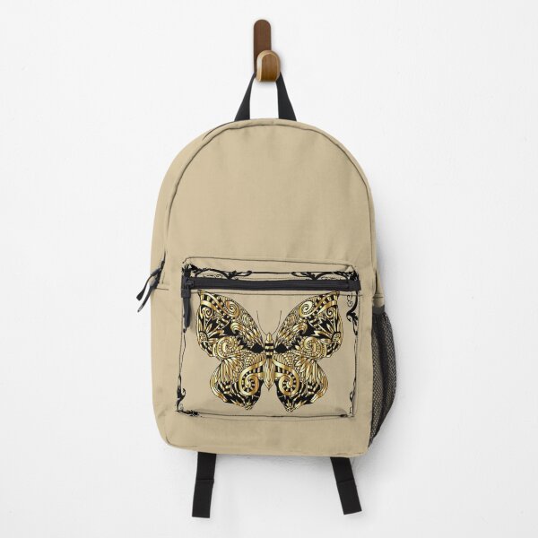 Item preview, Ornate Golden Butterfly Vintage Baroque Luxury Decorative Art Design designed and sold by Rawafi Art Studio.