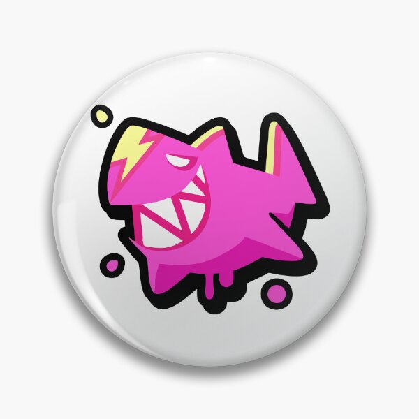 Item preview, Neon Pink Cyber Shark Graffiti Art - Edgy Pop Culture Sticker designed and sold by Centaurosticker.