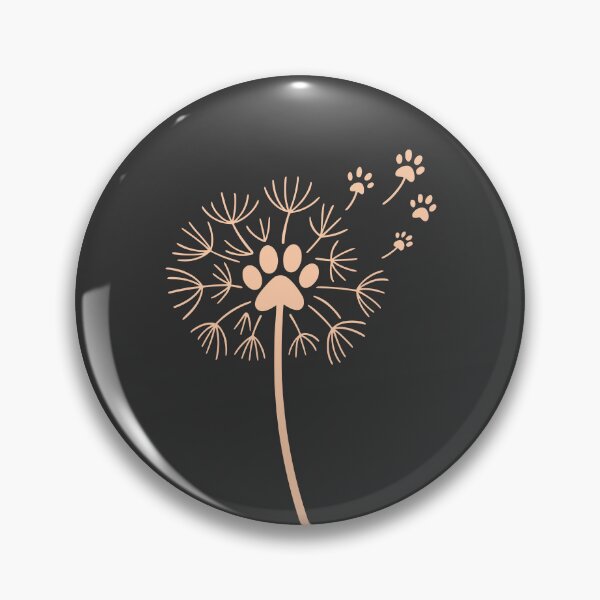 Item preview, Peach Paw Print Dandelion Memorial designed and sold by Corvoria.