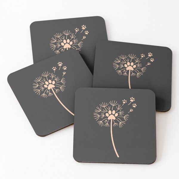 Item preview, Peach Paw Print Dandelion Memorial designed and sold by Corvoria.