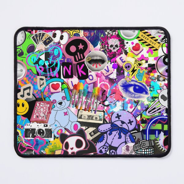 Item preview, Scenecore 80, 90's Y2K and Today StickerBomb Collage designed and sold by Side By Side Studio.