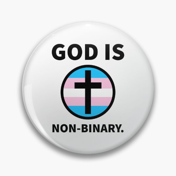 Item preview, God is non-binary.  designed and sold by Rachel the Artist .