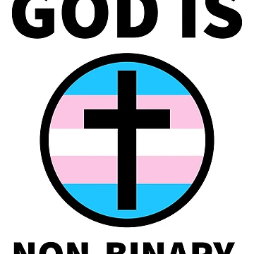 Artwork thumbnail, God is non-binary.  by Rachel the Artist 