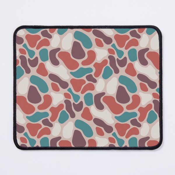 Item preview, Retro Camo (red teal maroon white) designed and sold by Doodloom.