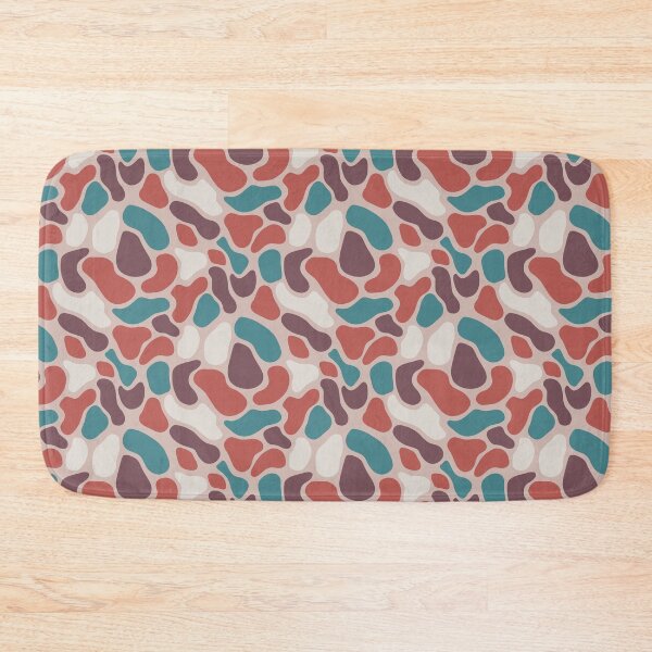 Item preview, Retro Camo (red teal maroon white) designed and sold by Doodloom.