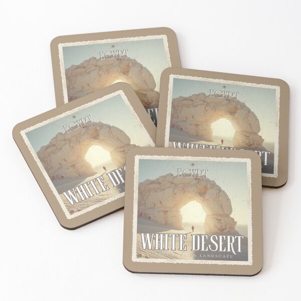 Item preview, Vintage Egypt White Desert Arch Travel Safari Poster designed and sold by KaBaRen.