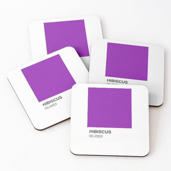 Item preview, Hibiscus Book Purple Colour Swatch - White Border designed and sold by The Colourful Game.
