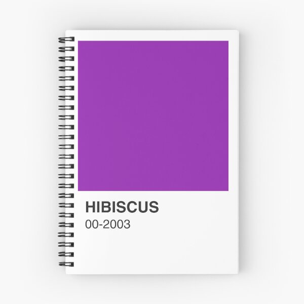 Item preview, Hibiscus Book Purple Colour Swatch - White Border designed and sold by The Colourful Game.