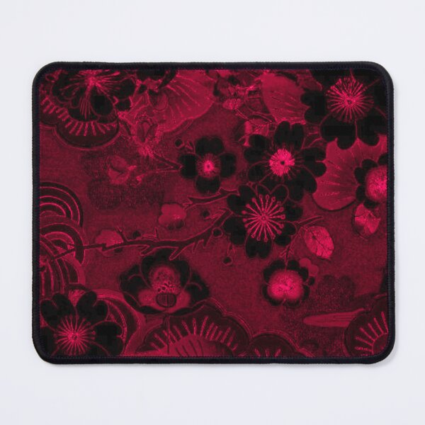 Item preview, Dark Crimson Sakura Goth Pattern | Japanese Cyberpunk Floral Aesthetic designed and sold by BatNature.