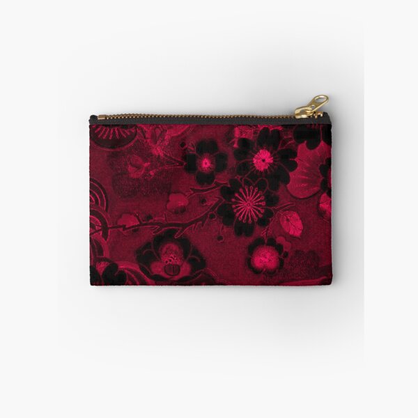 Item preview, Dark Crimson Sakura Goth Pattern | Japanese Cyberpunk Floral Aesthetic designed and sold by BatNature.