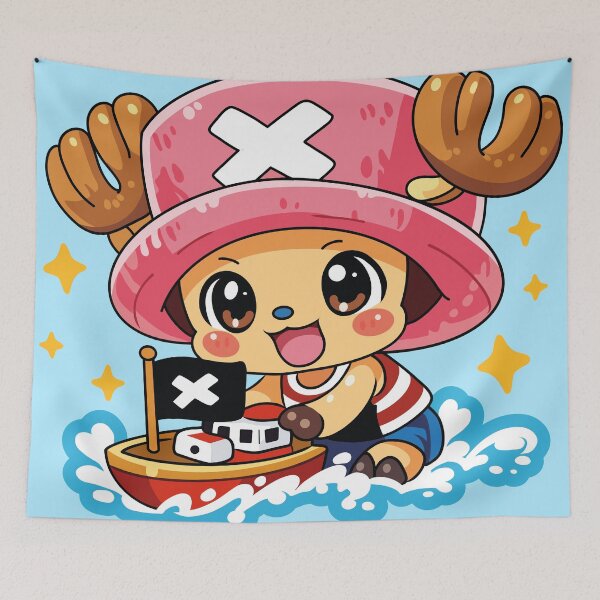 Item preview, Cute Chopper Pirate Boat | Kawaii Anime Reindeer Adventure | One Piece Inspired designed and sold by Kutiefy-shop.
