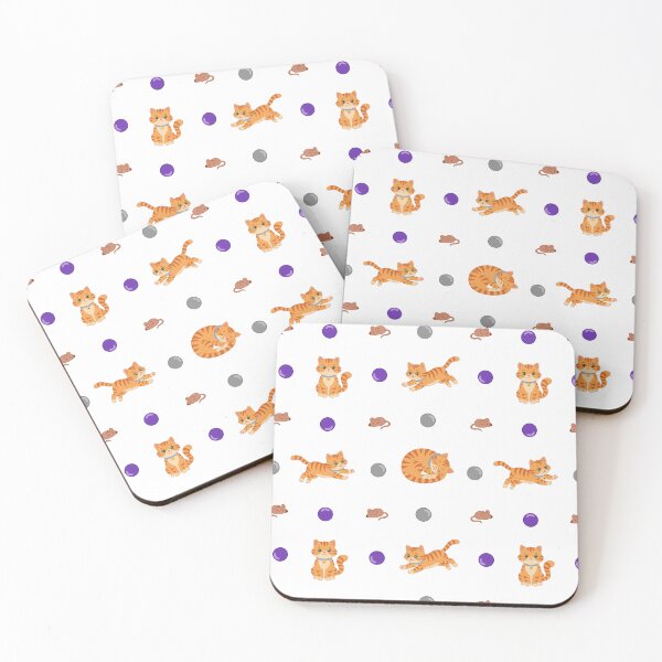 Item preview, Playful Ginger Cat and Toys Seamless Pattern designed and sold by Surya Design Studio.