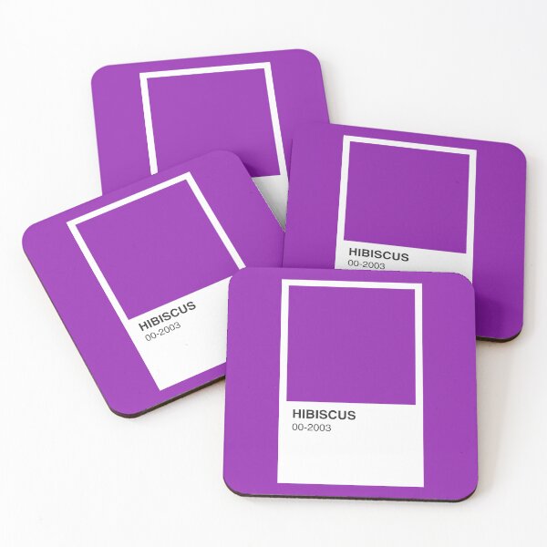 Item preview, Hibiscus Book Purple Colour Swatch - Purple Border designed and sold by The Colourful Game.