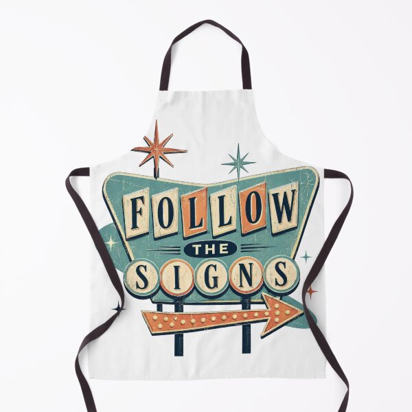 Item preview, Follow The Signs | Retro Roadside Motel Sign Graphic Tee designed and sold by AOAinc.