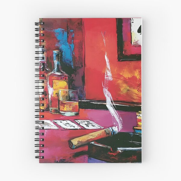Item preview, Whiskey Smoke and Winning Hands - A Vibrant Poker Night Filled with Color Risk and Celebration designed and sold by OlfactoART Studio.