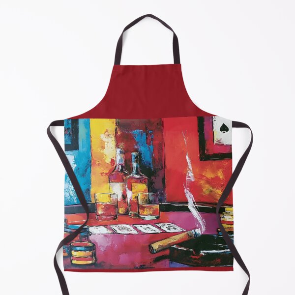 Item preview, Whiskey Smoke and Winning Hands - A Vibrant Poker Night Filled with Color Risk and Celebration designed and sold by OlfactoART Studio.