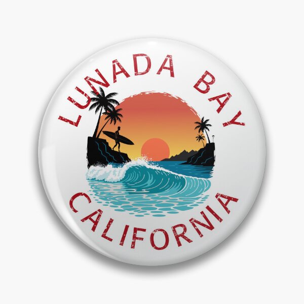 Item preview, Lunada Bay - California (with Red Lettering) designed and sold by VelvetRoom.