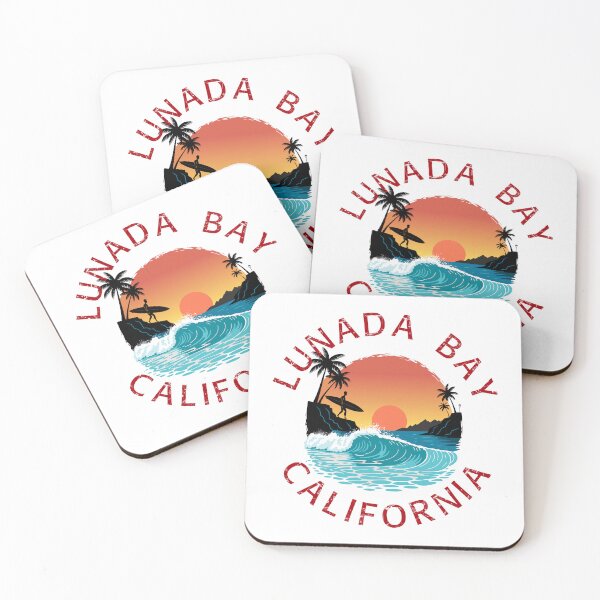 Item preview, Lunada Bay - California (with Red Lettering) designed and sold by VelvetRoom.