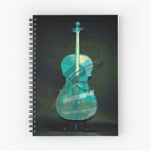 Item preview, Cello with dark green abstract textures designed and sold by Skeezix-66.